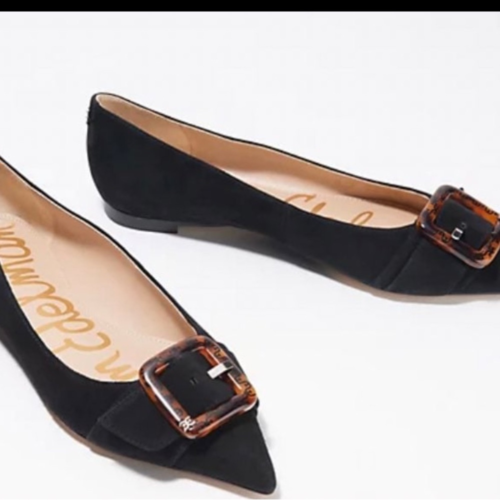 Sam Edelman black Sonja Flats with Buckle Size 7.5